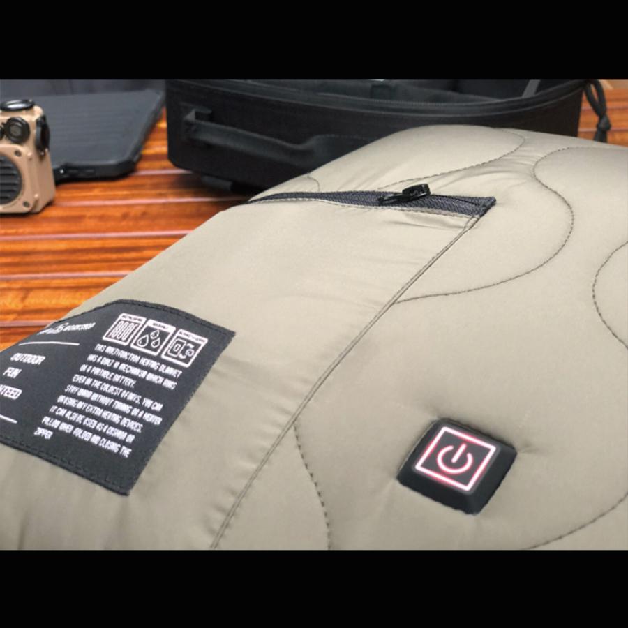 5050WORKSHOP ヒーター搭載 電熱 ブランケット クッション NUK 2wayで