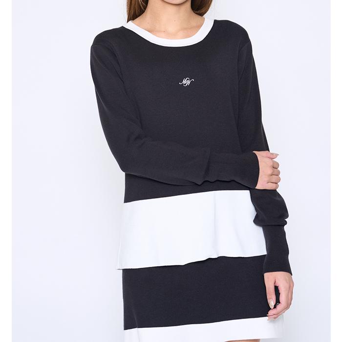 M・U SPORTS MU SPORTS MUスポーツ レディース バイカラー ニット