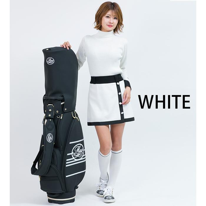 M•U SPORTS ニットスカート ブラック ホワイト M・U SPORTS MU SPORTS MUスポーツ レディース ニット スカート 全2色