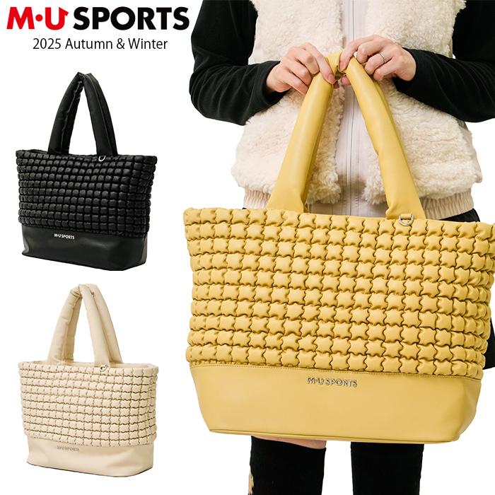 2025年 秋冬新作 M U SPORTS MUスポーツ ゴルフ トートバッグ ボストンバッグ MU25AW プレゼント M・U SPORTS 2025年 秋冬新作 M U SPORTS MUスポーツ ゴルフ トート