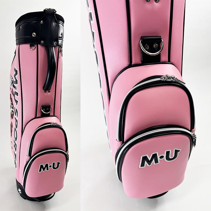 新品 M・U SPORTS MUスポーツ レディース キャディバッグ 2点セット 新品 M・U SPORTS MUスポーツ レディース キャディバッグ 2点
