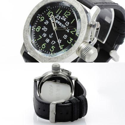 在庫限り 腕時計 メンズ レディース 送料無料 1年保証 正規 海軍航空隊 アンティーク 加工 ビッグフェイス ミリタリー腕時計 BOX 保証書付｜styleon｜02