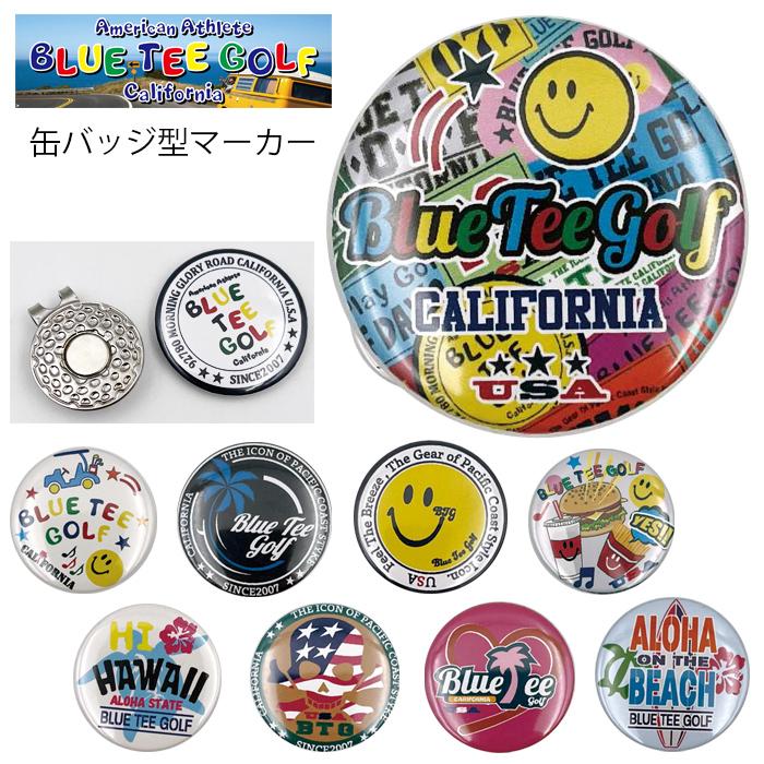 BLUE TEE GOLF（ブルーティーゴルフ） 日本製 缶バッジ風 ゴルフ