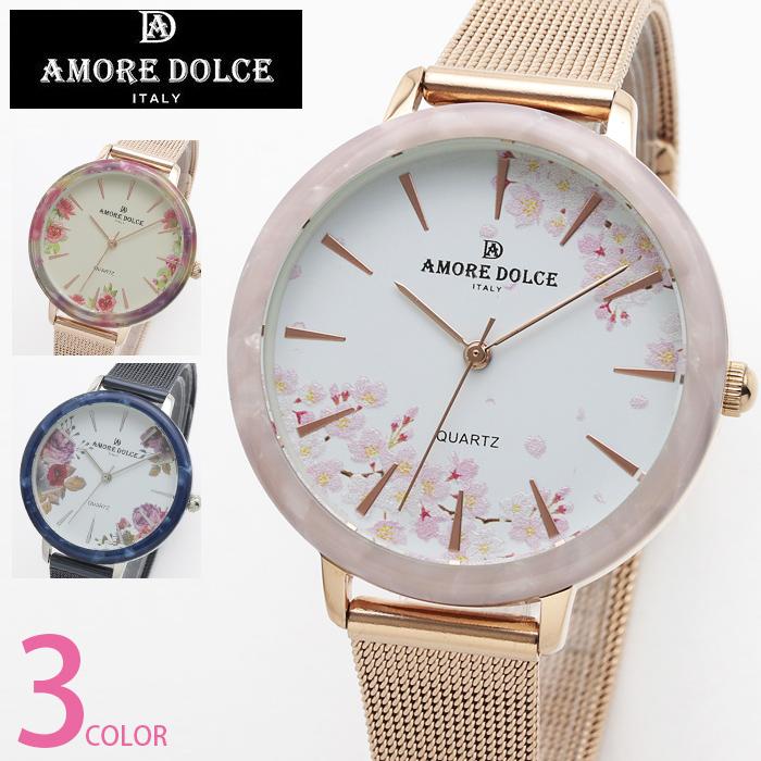 腕時計 レディース Amore dolce アモーレドルチェ CITIZEN MIYOTA ムーブメント 搭載 腕時計 全3色 1年保証 ボックス付き 送料無料