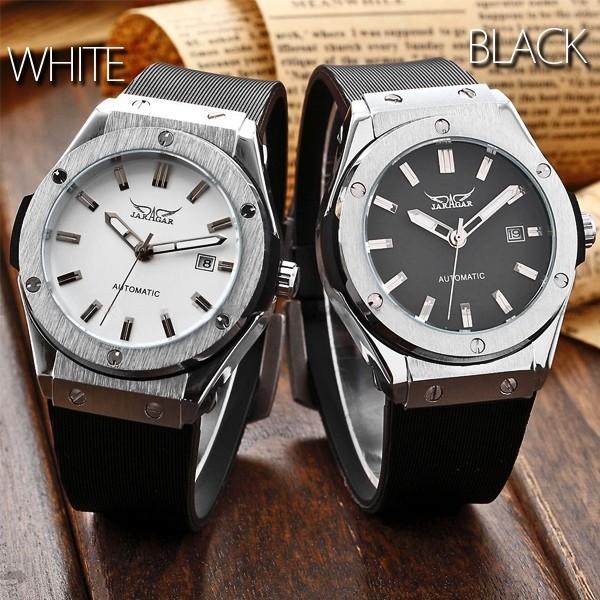 自動巻き 腕時計 メンズ 送料無料 全2色 1年保証 カレンダー機能付き