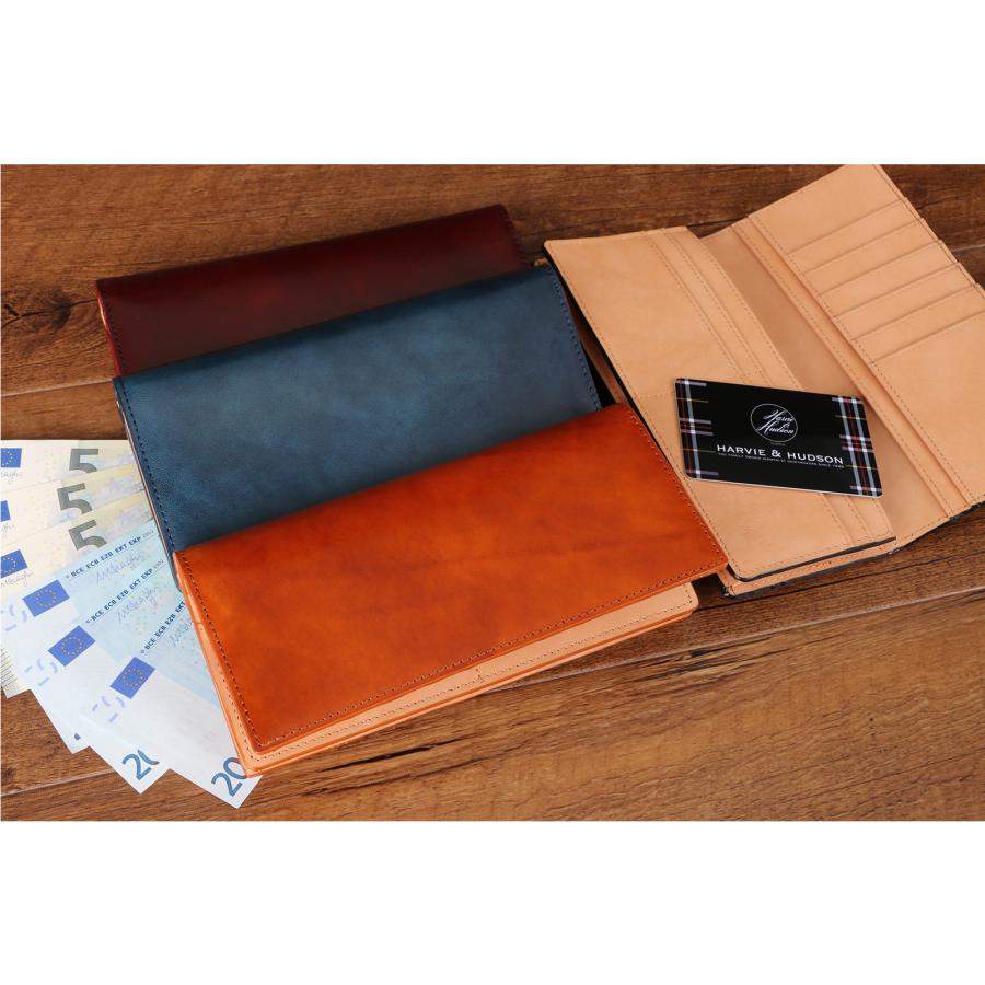本革 長財布 メンズ 送料無料 HARVIE & HADSON イタリアンレザー 全4色