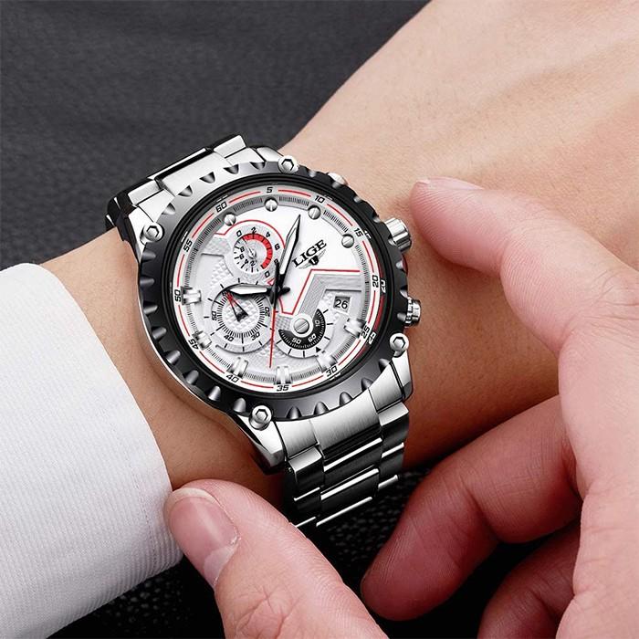 腕時計 メンズ クロノグラフ 1年保証 カレンダー クロノグラフ搭載