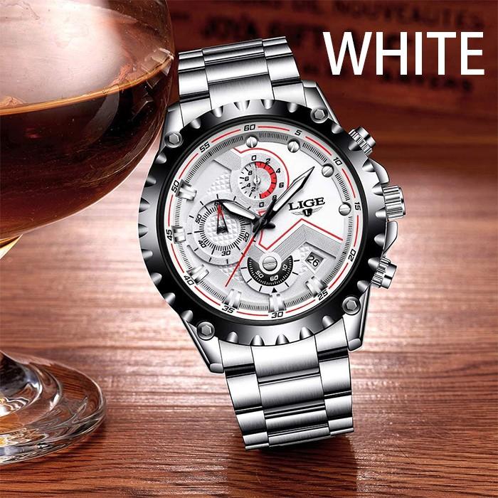 腕時計 メンズ クロノグラフ 1年保証 カレンダー クロノグラフ搭載