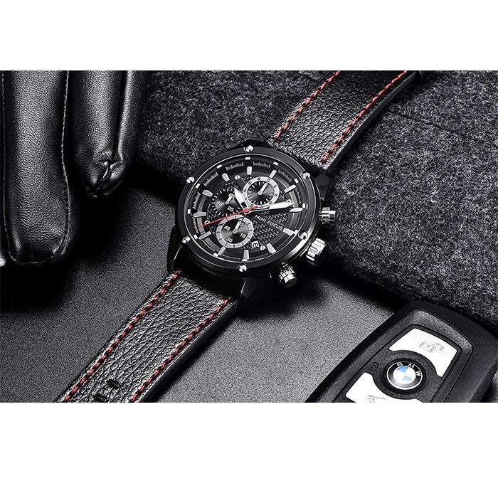 腕時計 メンズ クロノグラフ 1年保証 メンズ 腕時計 カレンダー クロノグラフ搭載 45mm ミディアムフェイス 腕時計  W0813｜styleon｜04