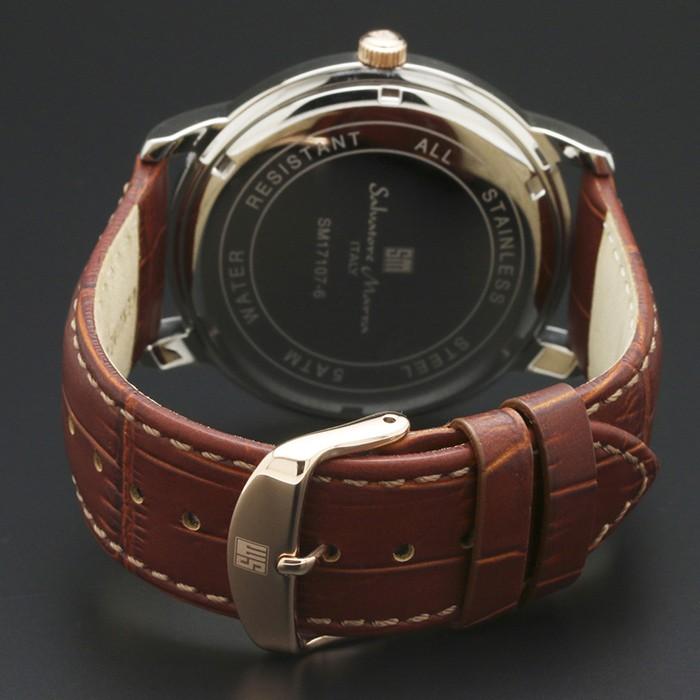 5気圧防水 マルチカレンダー 腕時計 メンズ 1年保証 全5色 正規 Salvatore Marra サルバトーレ マーラ クラシック 腕時計 BOX 保証書付｜styleon｜02