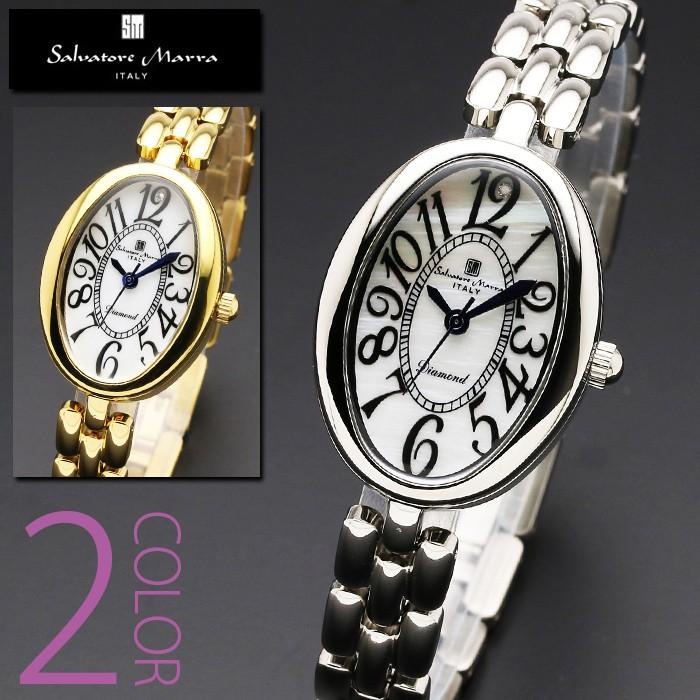 【18K✨ダイヤ✨】 稼動品　サルバトーレマーラ　腕時計 サルバトーレ・マーラ（SALVATORE MARRA） ダイヤモンド 腕時計