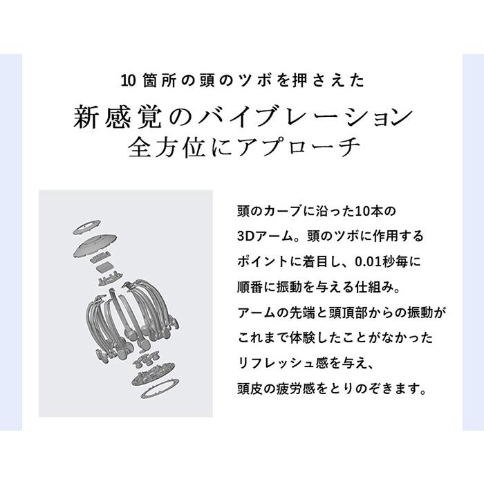 ヘッドマッサージャー 360度 ハンズフリー ヘッドマッサージ WAVEWAVE HEAD RELAX LITTLE MONSTER 正規品 送料無料 | WAVEWAVE | 04