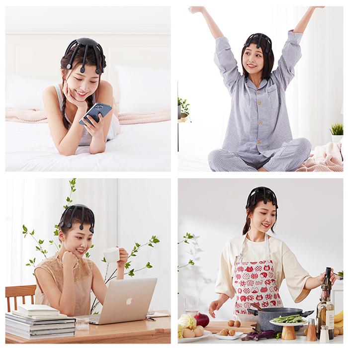 ヘッドマッサージャー 360度 ハンズフリー ヘッドマッサージ WAVEWAVE HEAD RELAX LITTLE MONSTER 正規品 送料無料 | WAVEWAVE | 09