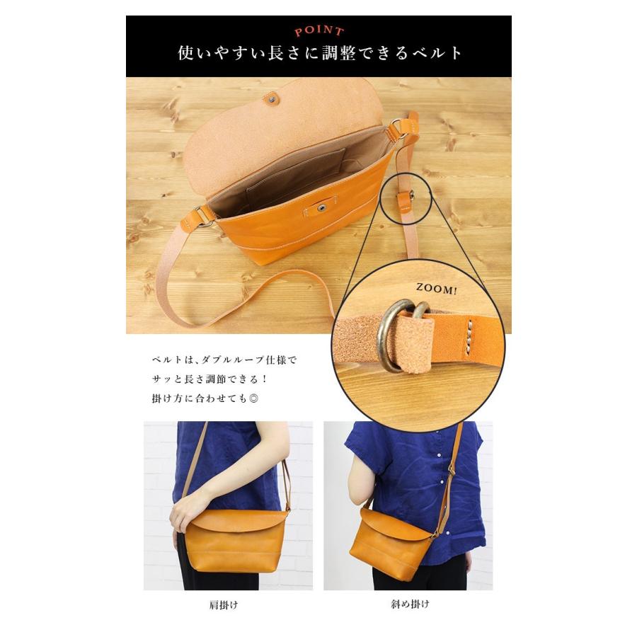ショルダーバッグ レディース 斜め掛け メンズ 栃木レザー 本革