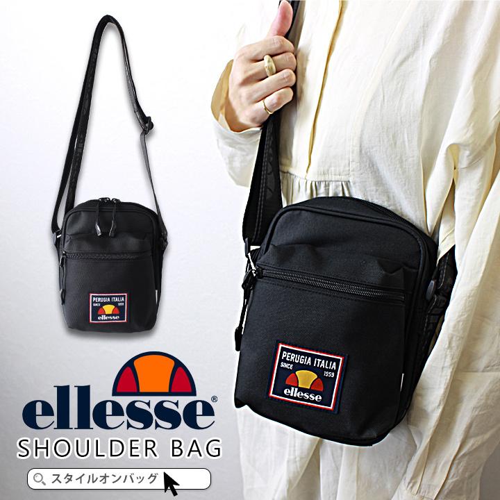 Ellesse エレッセ ショルダーバッグ レディース メンズ ブラック 黒 ミニショルダー 軽量 軽い フェス アウトドア キャンプ 送料無料 スタイルオンバッグ 通販 Paypayモール