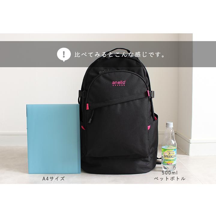 anello アネロ リュック 大容量 A4 リュックサック 通勤 通学 アウトドア 部活 10ポケット 40L レディース メンズ 男女 撥水 はっ水 おしゃれ シンプルの画像