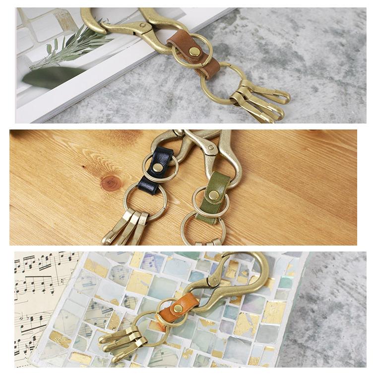 BERLUTI レザー キーホルダー カラビナ付き BERLUTI レザー