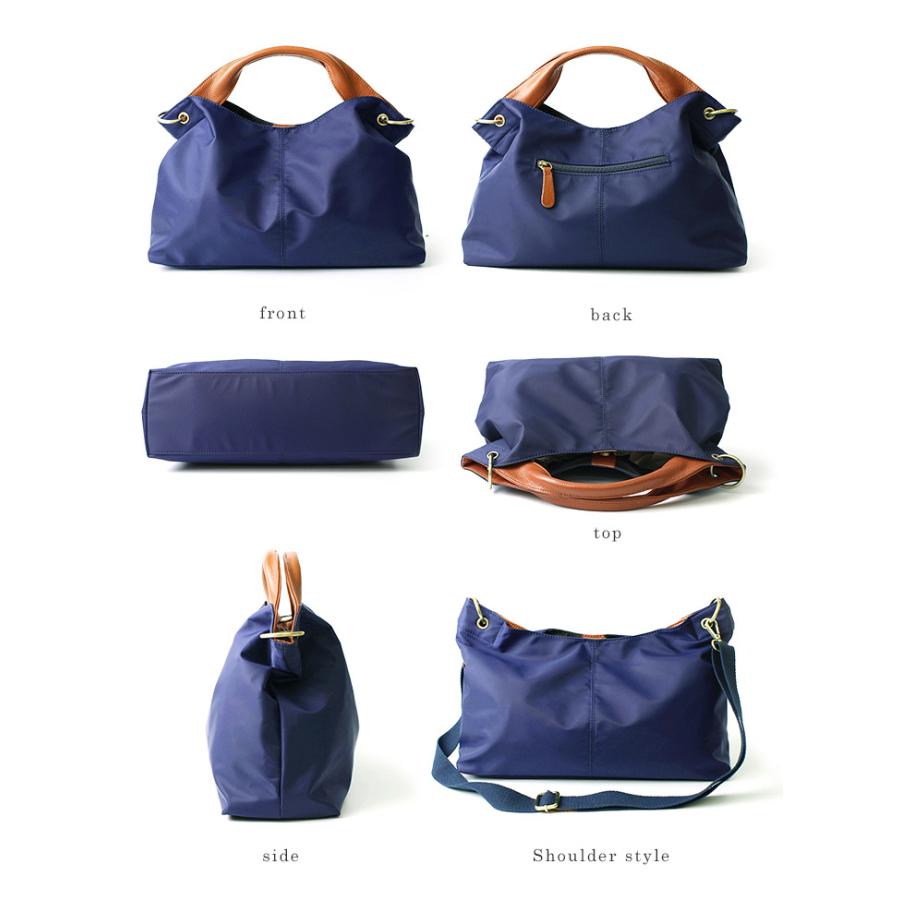 ドラマ「探偵が早すぎるスペシャル」で使用 LIZDAYS  トートバッグ ナイロン 撥水 ショルダーバッグ レディース  2way 本革 | LIZDAYS | 28