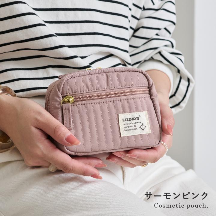 LIZDAYS（リズデイズ） 化粧ポーチ メイクポーチ 小さめ 自立 ミニ