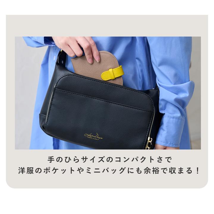 LIZDAYS（リズデイズ） ミニ財布 レディース 本革 二つ折り財布 軽量