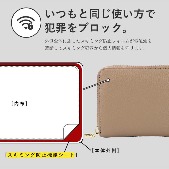 ミニ財布 お札折らない ミニウォレット 財布 レディース 本革 40代 50代 30代 カード入れ 多収納 LIZDAYS liz06 LEE1月号掲載 | LIZDAYS | 27