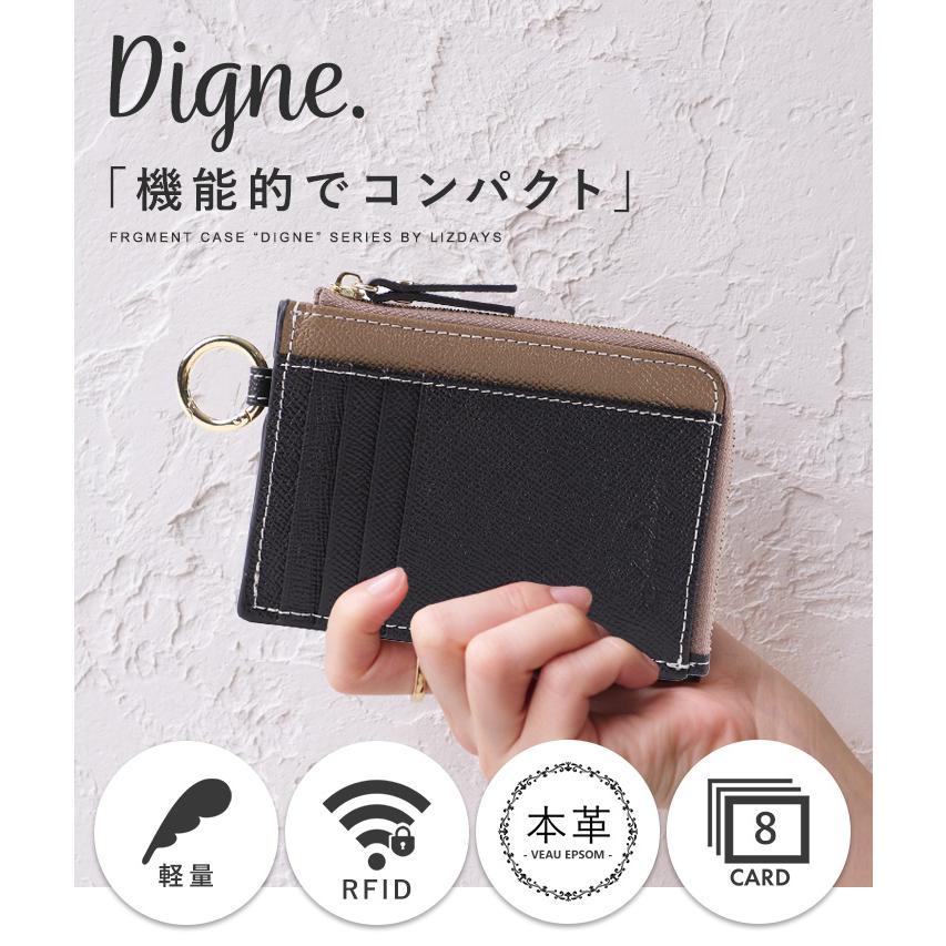 LIZDAYS ミニ財布 レディース 本革 フラグメントケース L字 LIZDAYS ミニ財布 レディース 本革 フラグメントケース L字