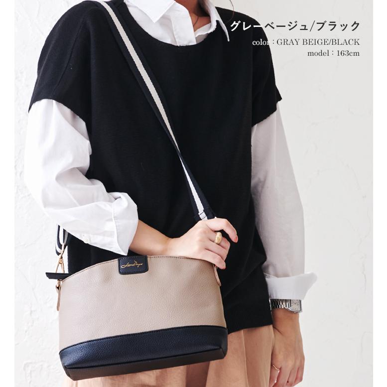 LIZDAYS ショルダーバッグ レディース 軽量 小さめ ラインテープ LIZDAYS ショルダーバッグ レディース 軽量 小さめ ラインテープ