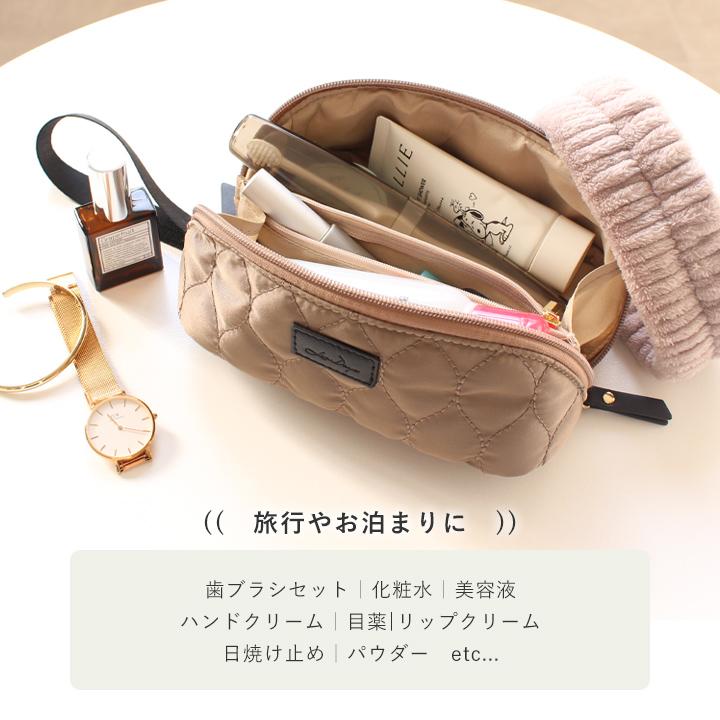 化粧ポーチ 可愛い メイクポーチ コンパクト 自立 仕切り ポケット 小物入れ コスメポーチ 旅行 機能的 収納 LIZDAYS リズデイズ スタイルオンバッグ | LIZDAYS | 19