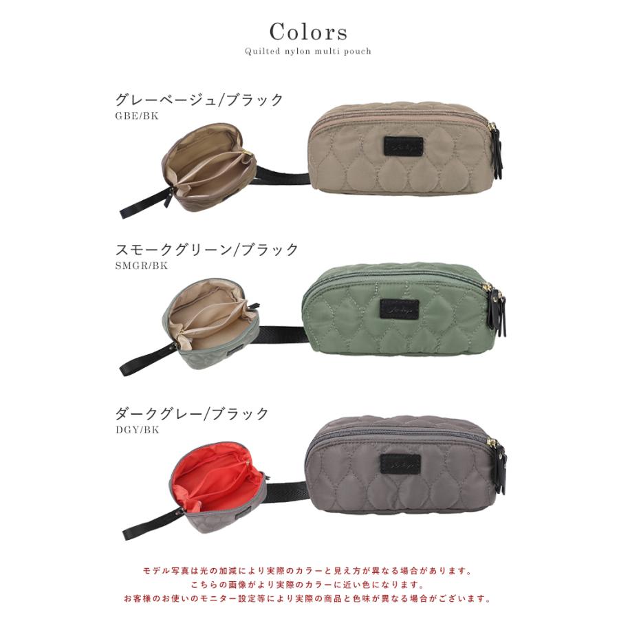 化粧ポーチ 可愛い メイクポーチ コンパクト 自立 仕切り ポケット 小物入れ コスメポーチ 旅行 機能的 収納 LIZDAYS リズデイズ スタイルオンバッグ | LIZDAYS | 23