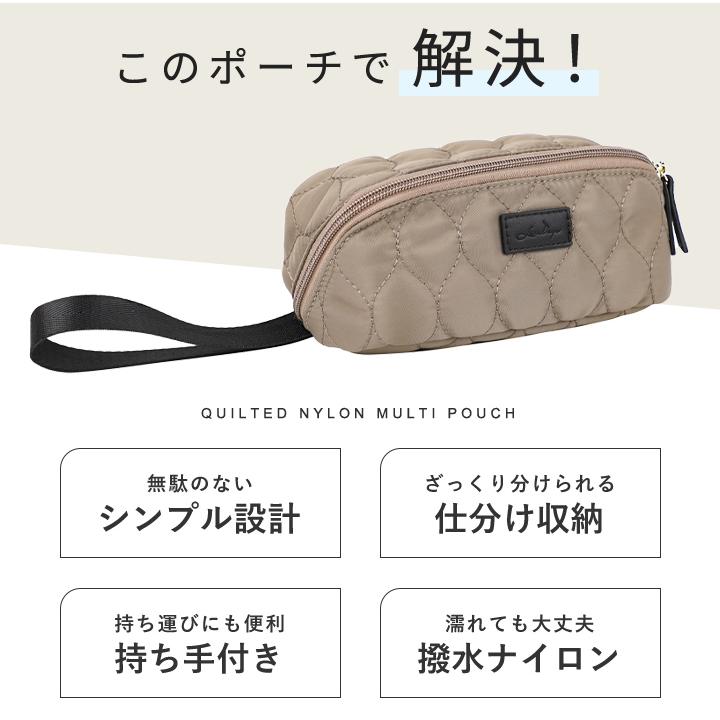 化粧ポーチ 可愛い メイクポーチ コンパクト 自立 仕切り ポケット 小物入れ コスメポーチ 旅行 機能的 収納 LIZDAYS リズデイズ スタイルオンバッグ | LIZDAYS | 06