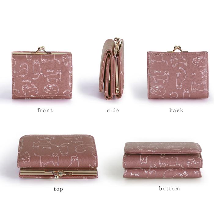 ネコ様ご依頼品 YBB998 全7色 伸びネコ レター 長財布, 伸び猫 人気 ねこ 猫