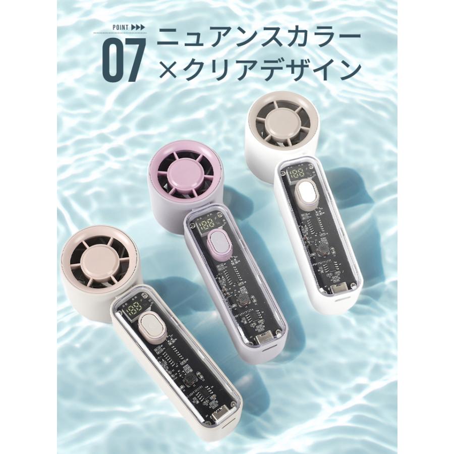LIZDAYS 2026 ハンディファン 100段階 風量調節 コンパクト ミニ 超