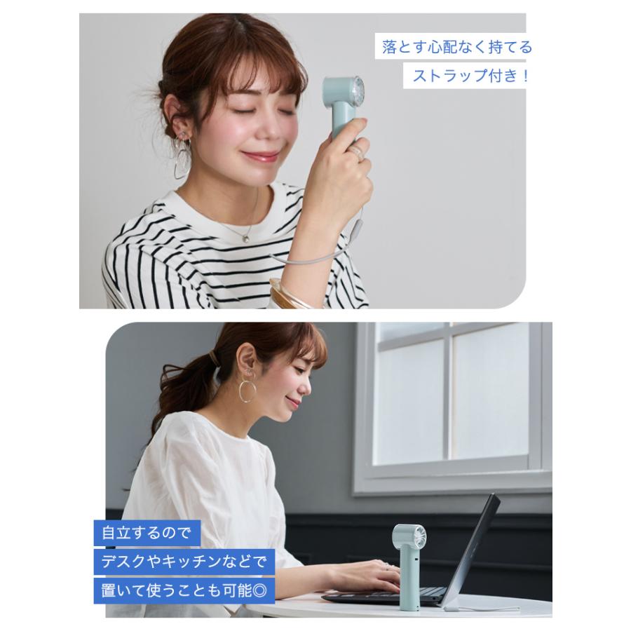 LIZDAYS 2026 ハンディファン 100段階 風量調節 コンパクト ミニ 軽量
