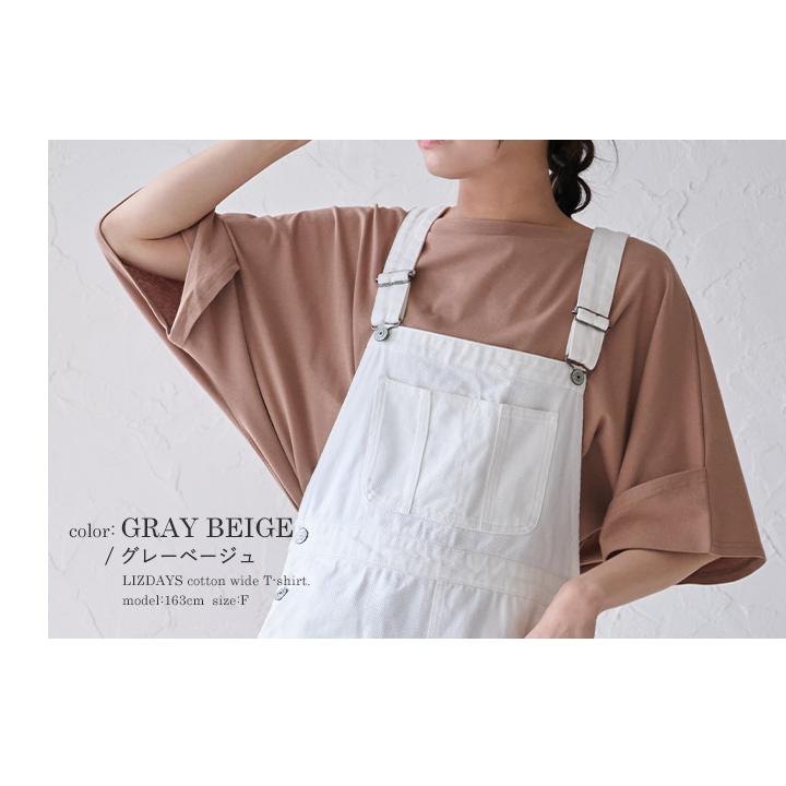 LIZDAYS Tシャツ カットソー レディース 綿100% ボートネック トップス 