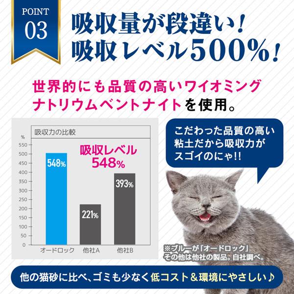 3個セット 正規品 インターサンド 猫砂 オードロック 6kg