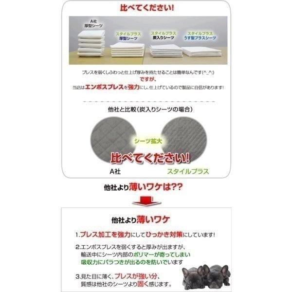 厚型　炭入り　ペットシーツ　スーパーワイド　100枚 （25枚×4袋）（ダブルワイド）　ペットシーツ専門店 スタイルプラス オリジナル | スタイルプラス | 04