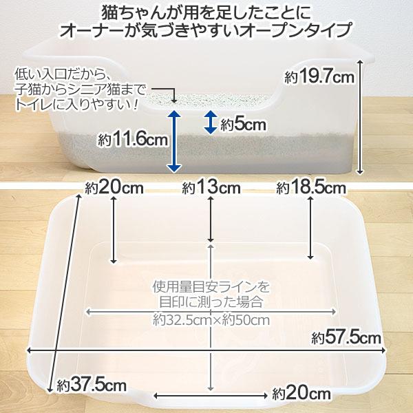 ライオン　獣医師共同開発猫トイレ スタートセット　ニオイをとる砂5L 2個付き　トイレ 固まる猫砂専用 スコップ付 日本製 獣医師開発 スターターセット LION｜styleplus｜02