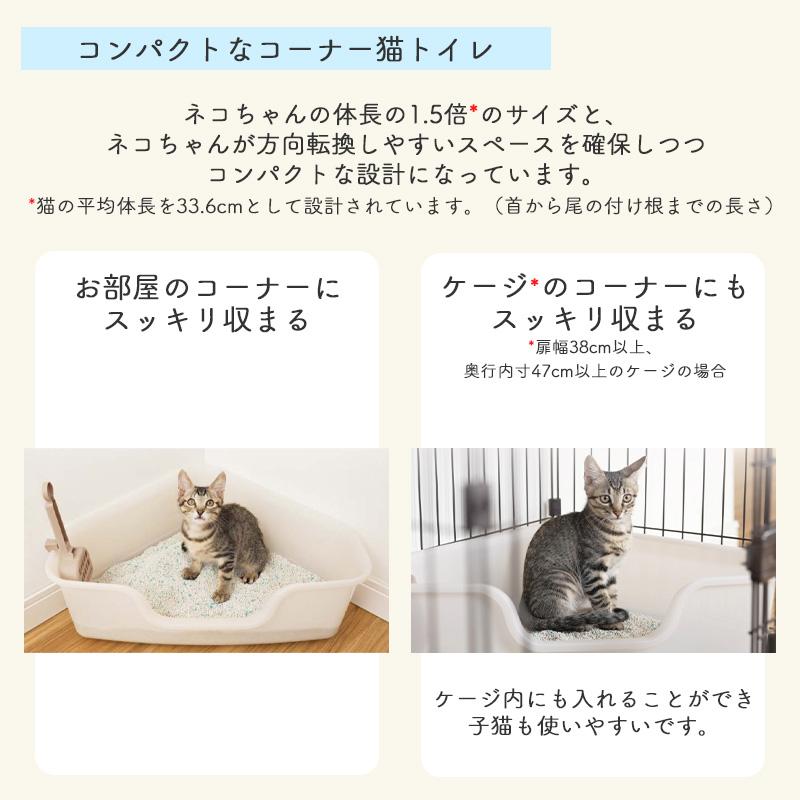 LION（ライオン） コンパクトコーナー猫トイレ 子猫お迎え応援セット 0