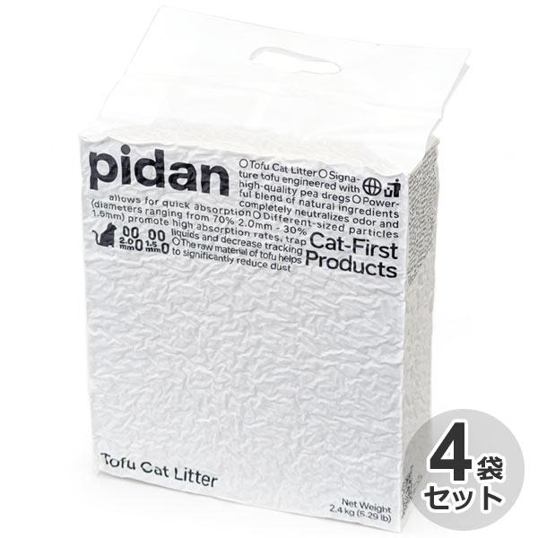 pidan ケース pidan 猫砂 おからMIX 2.4kg×4袋 猫用 トイレに