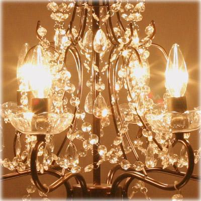 シャンデリア 照明 LED電球対応 アンティーク調 豪華で 6灯 Emma エマ 