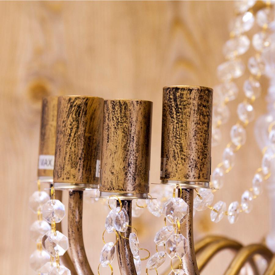 シャンデリア 照明 LED電球対応 アンティーク調 豪華で 6灯 Emma エマ  