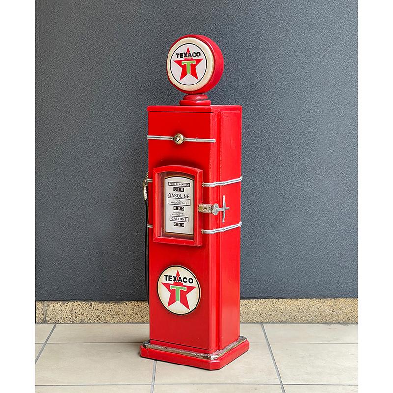 キャビネット 収納 棚 CDホルダー アンティークアイテム ガスポンプ