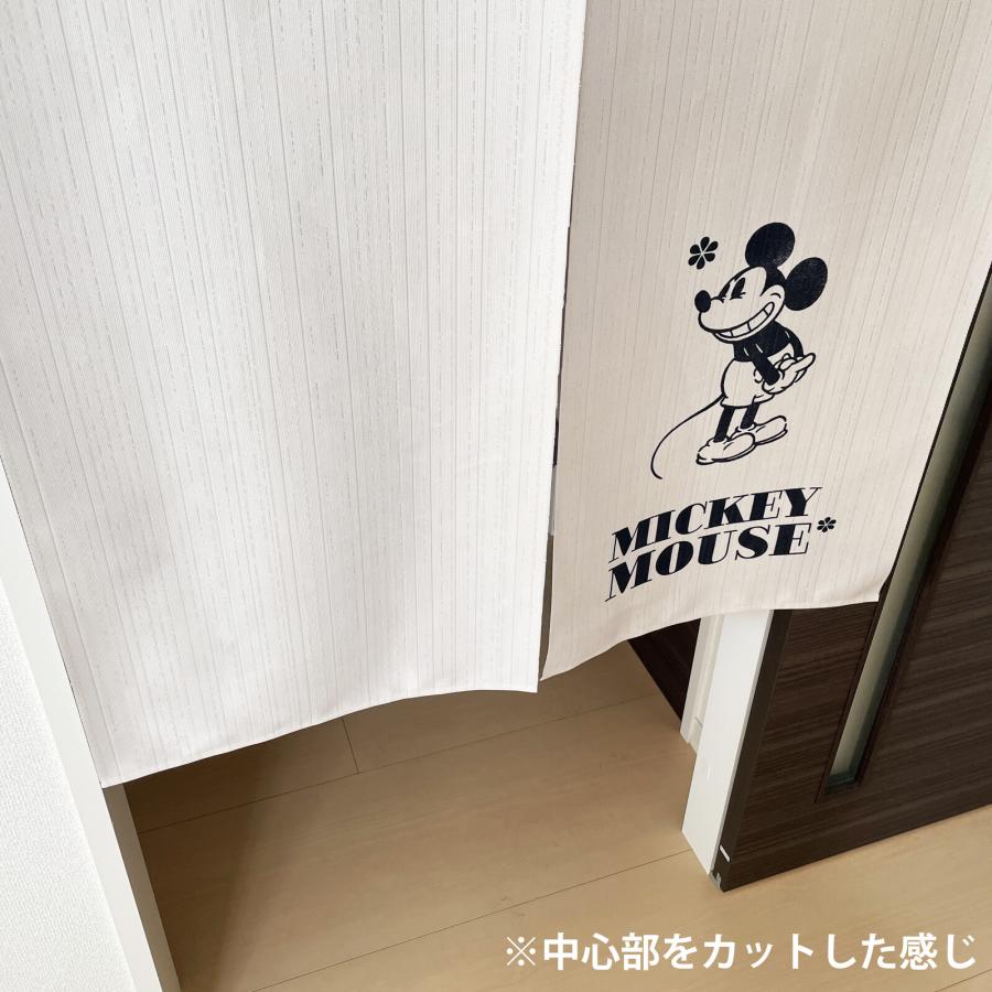 のれん　暖簾　目隠し　間仕切り　ディズニー　Disney　ミッキー　ワンポイント　85×150cm　日本製 |  | 04