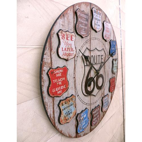 アメリカン インテリア時計 ルート６６ アンティーククロック【壁掛時計】 時計 掛け時計 壁掛時計 クロック アンティーククロック ルート66