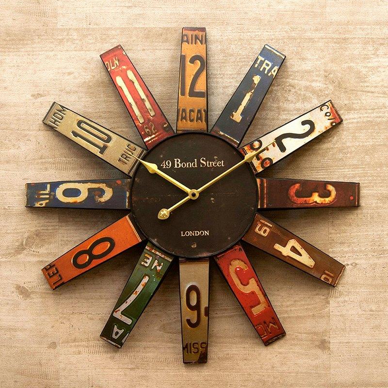 アメリカン インテリア時計 ルート６６ アンティーククロック【壁掛時計】 ルート66 アンティークMDFクロック 掛時計 ROUTE66 End of the