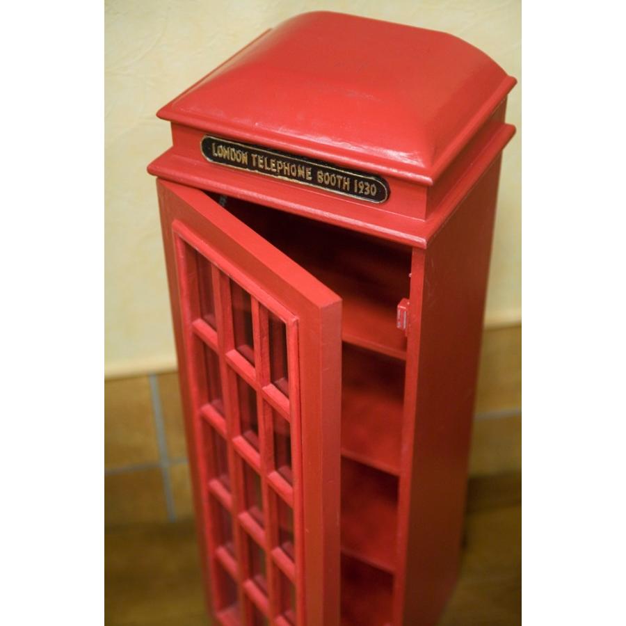 キャビネットレトロ調アメリカン雑貨アンティークテレフォンブース