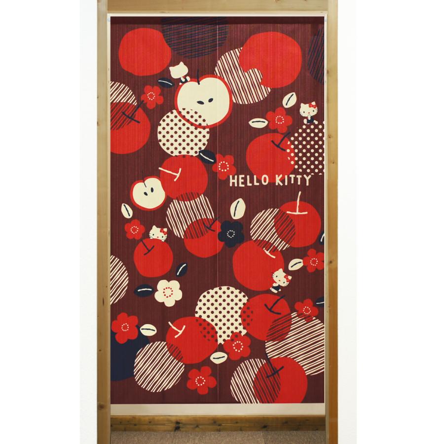 当時物 ハローキティ フルーツ柄 のれん サンリオ ハローキティのれん