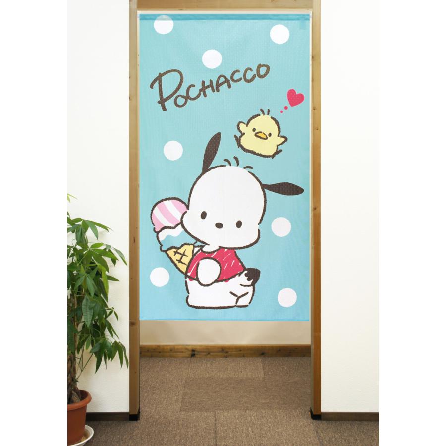 のれん 暖簾 サンリオ ポチャッコ 水玉 85×150cm 日本製 : styletown