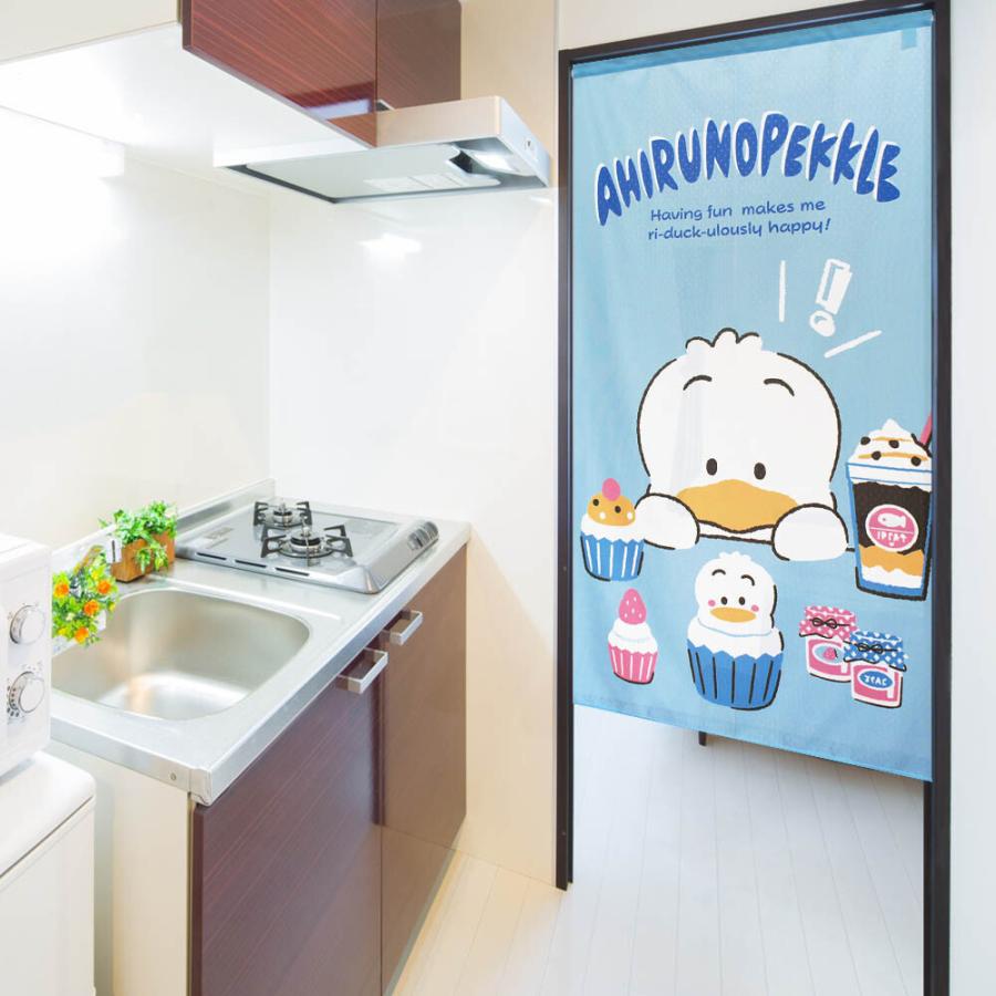 のれん　暖簾　サンリオ　あひるのペックル　スイーツ　85×150cm　日本製　 |  | 01