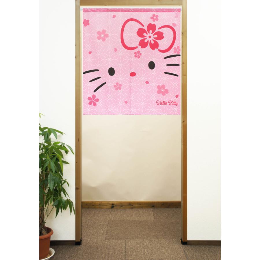 のれん 暖簾 サンリオ ハローキティ ららさくら 85×90cm 日本製 のれん 暖簾 サンリオ ハローキティ ららさくら 85×90cm 日本製